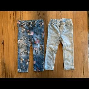 2 pairs of Gap Kids jeans. Size 3t